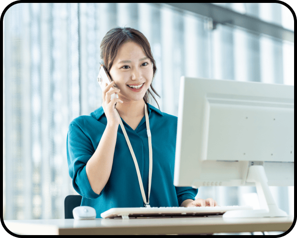 電話対応シーン