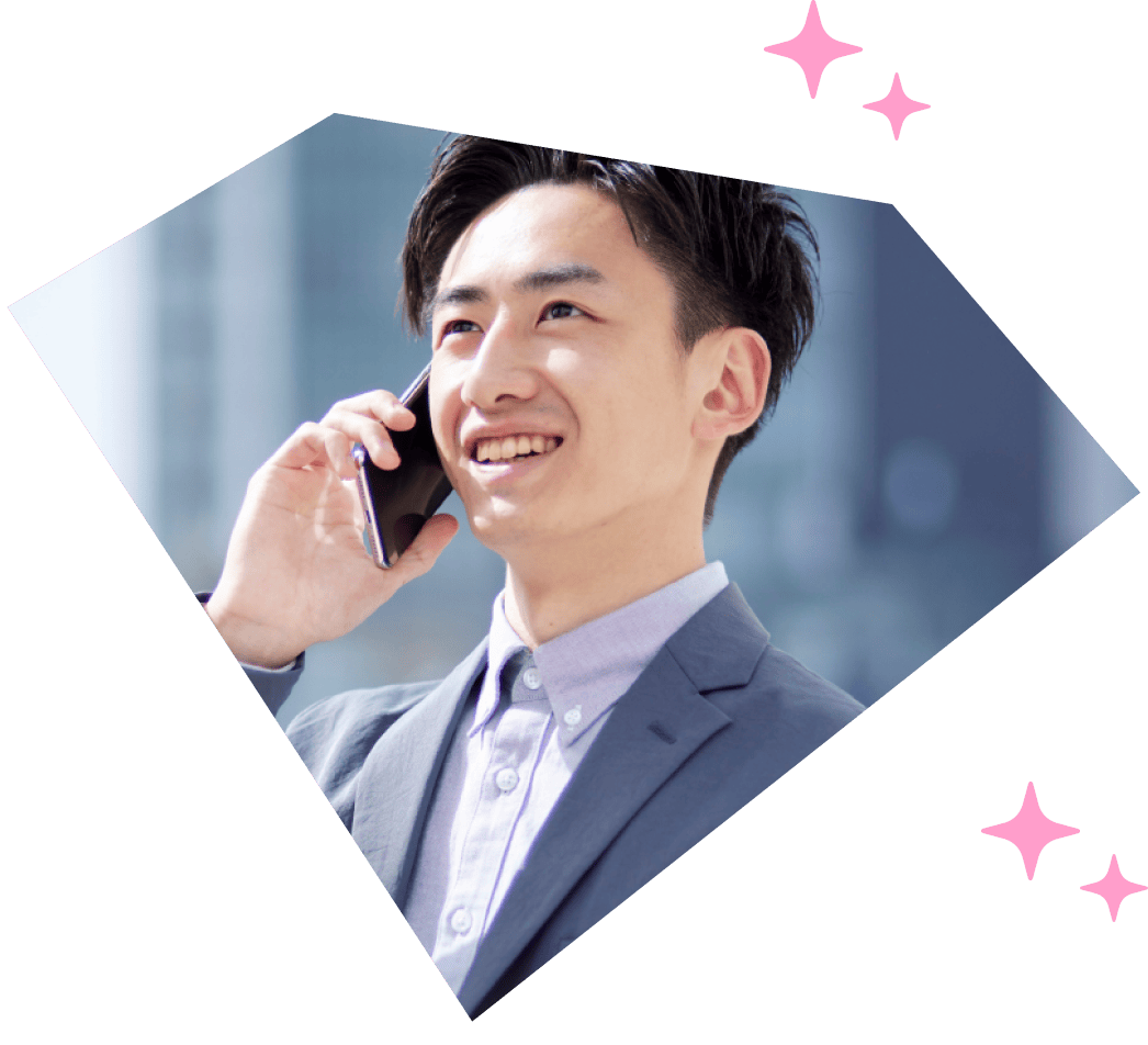 電話をしているシーン